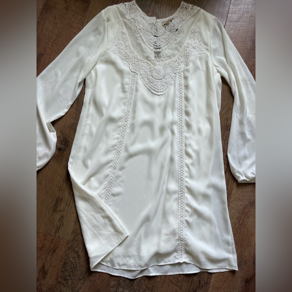 Wrangler NWOT‎ lace long sleeved dress women’s size large - Picture 2 of 14